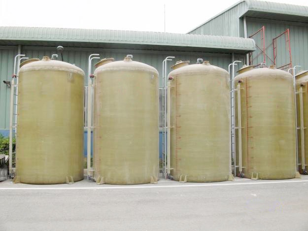 Bồn Composite chứa hóa chất hình tròn - Xưởng sản xuất bồn bể composite  Vĩnh Lộc